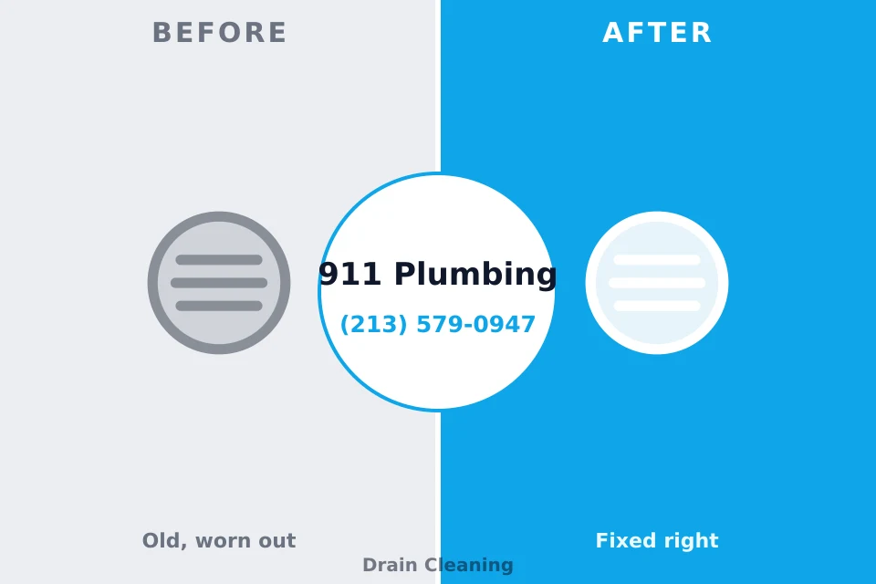 Before and after: plumbing repair Merrionette Park, IL